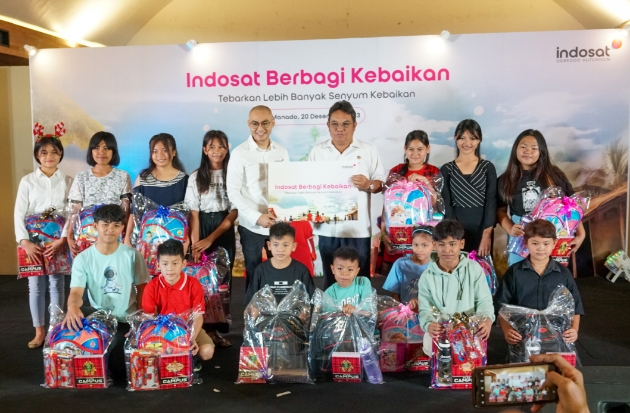 Sambut Nataru, Indosat Fokus Jaga Konektivitas dan Berbagi Bersama 5.600 Anak Yatim