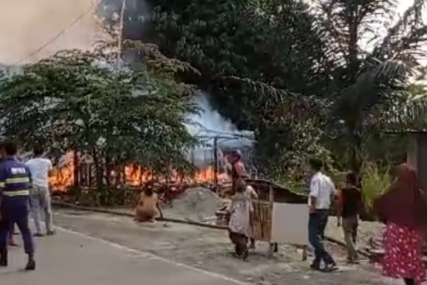 2 Rumah Hangus Terbakar di Dusun Labose Malili