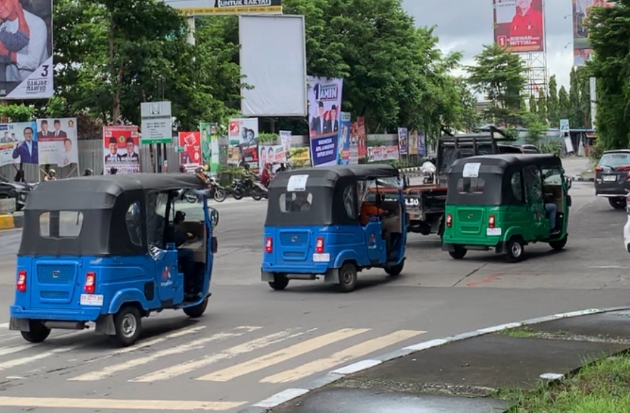 Ratusan Bajaj Mengaspal di Makassar, Bisa Diorder via Aplikasi Maxride