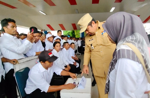 Pastikan Kesiapan Petugas Pelaksanaan Pemilu, Pemkab Maros Gelar Apel Siaga