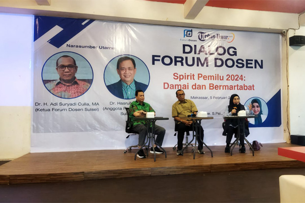 Forum Dosen di Makassar Dorong Pemilu 2024 Berjalan Jurdil & Bermartabat