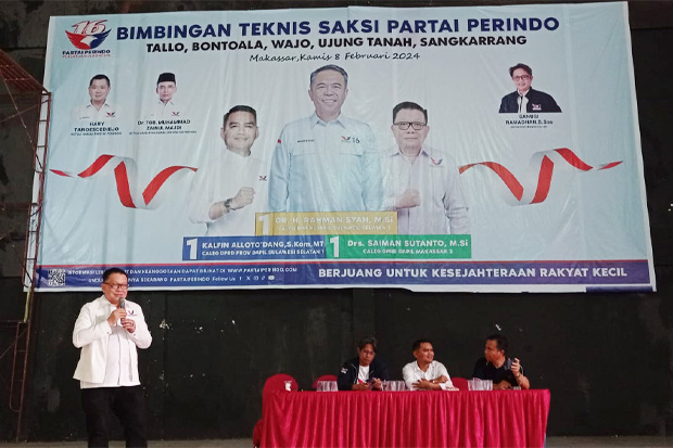 Menjemput Kemenangan, Caleg Perindo Saiman Sutanto Tuntaskan Bimtek Saksi