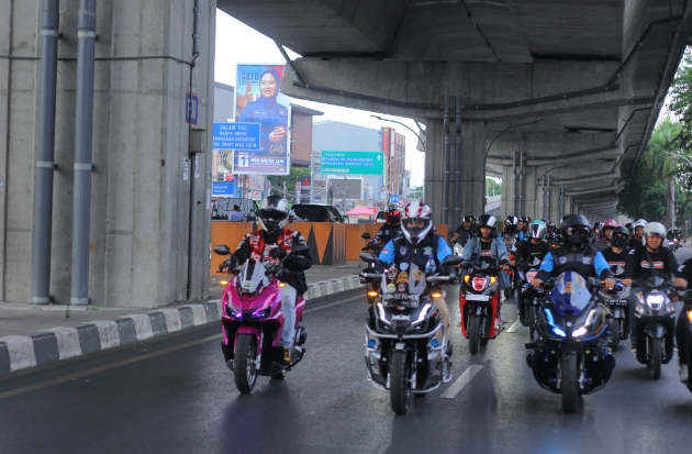 Asmo Sulsel Ajak 1.000 Konsumen Semarakkan Rolling Akbar Honda Premium Matic Riders