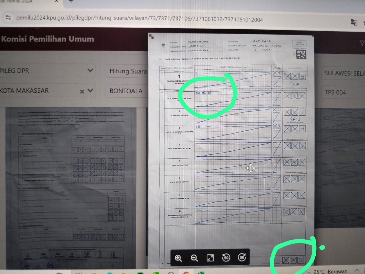 PKB Temukan Indikasi Manipulasi Data Caleg DPR RI di TPS 4 Timungan Lompoa