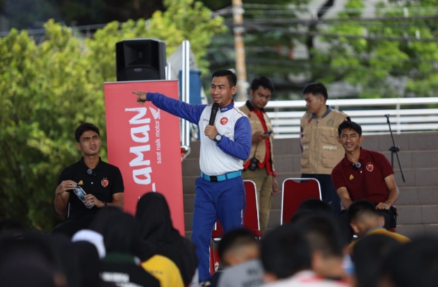 Gandeng PSM Makassar, Asmo Sulsel Perkuat Literasi #Cari_Aman Anggota Paskibraka Sekolah