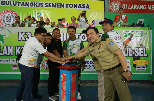 Kejuaraan Badminton Bulan K3 Tingkat Provinsi Dipusatkan di GOR Semen Tonasa