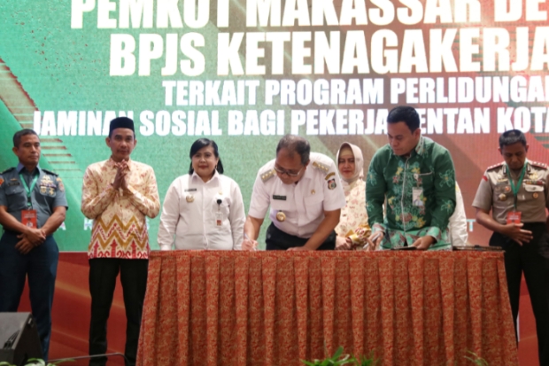 35 Ribu Pekerja Rentan di Makassar Kini Terlindungi Jaminan Sosial