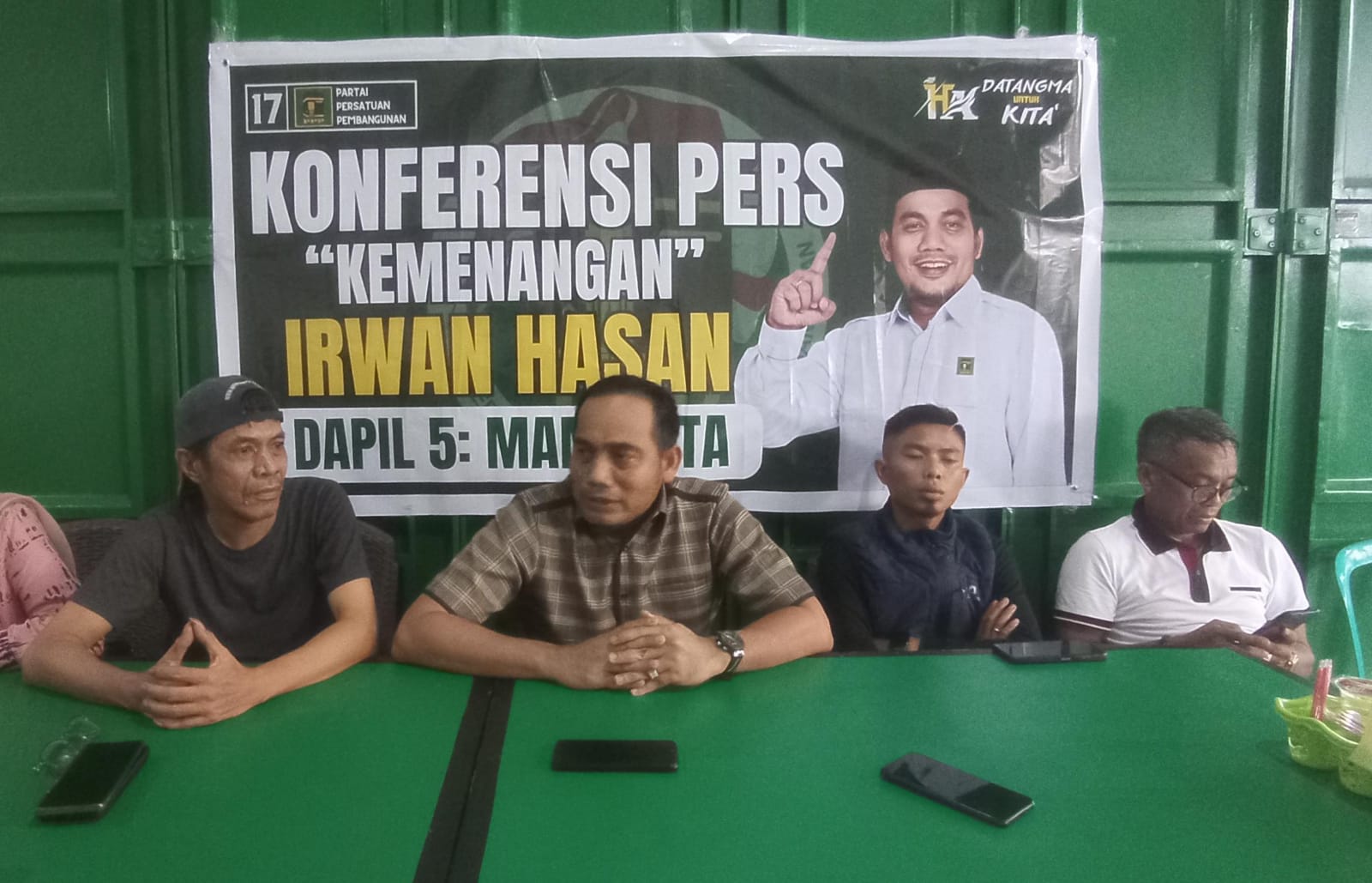Irwan Hasan Deklarasi Kemenangan Kalahkan Inkumben Dapil 5 DPRD Makassar