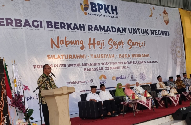 BPKH Sosialisasikan Santri Menabung untuk Berhaji di Ponpes Makassar