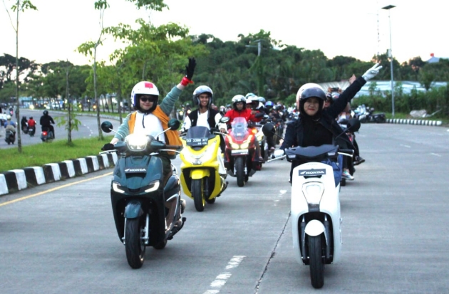 Eratkan Silaturahmi & Tebar Kebaikan, Asmo Sulsel Gelar Honda Community Bikers Soleh