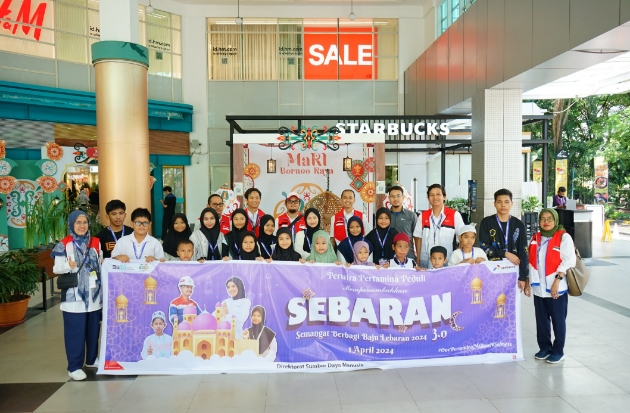 Program SEBARAN, Pertamina Belikan Baju Lebaran Anak Yatim & Duafa di Makassar