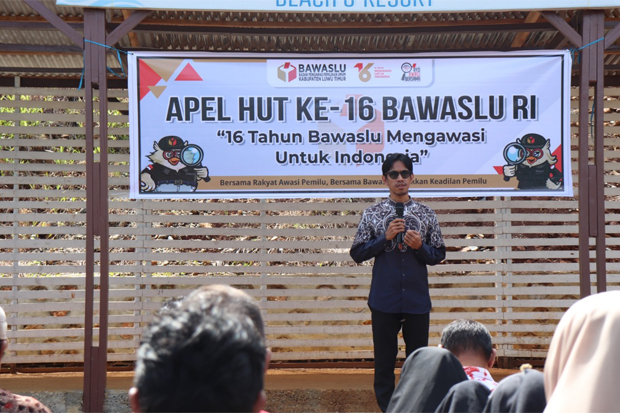 Bawaslu Luwu Timur Gelar Apel dan Tasyakuran Peringati HUT ke-16