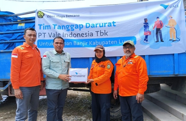 PT Vale Salurkan Bantuan Kemanusiaan untuk Korban Banjir Bandang & Longsor di Luwu