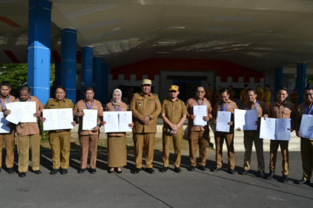 Bupati Maros Launching 10 Aksi Perubahan Peserta Latpim Administrator