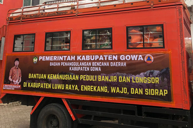 Pemkab Gowa Salurkan Bantuan Kemanusiaan ke Kabupaten Luwu