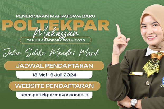 Poltekpar Makassar Buka Pendaftaran Mahasiswa Baru Jalur Seleksi Mandiri