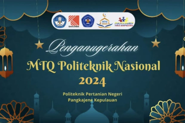 Polipangkep Gelar Penganugerahan Pemenang MTQ Politeknik Tingkat Nasional