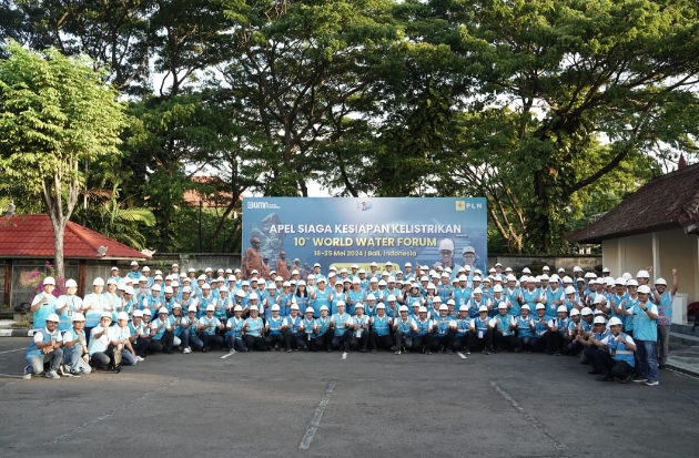 PLN Gelar Apel Siaga Kelistrikan, Pastikan Keandalan Pelayanan KTT WWF 2024 di Bali