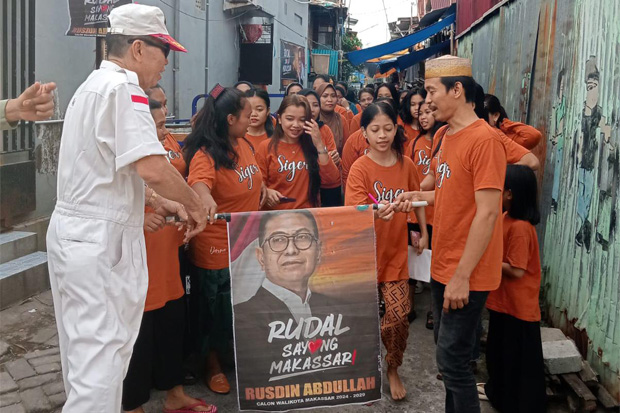Warga Makassar Ramai-ramai Masuk Lorong, Sosialisasikan Rudal Jadi Walikota