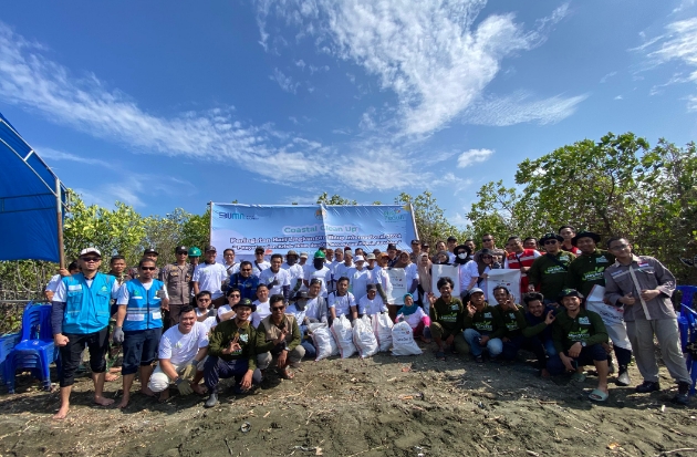 Aksi Bersih Pantai di Jeneponto, PLN NP UP Punagaya Kumpulkan 1 Ton Sampah