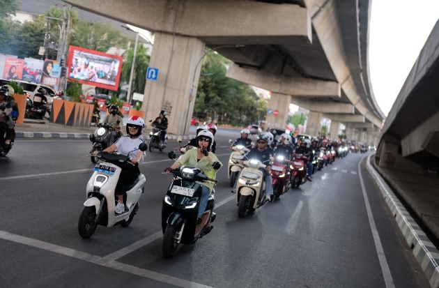 Seru! 160 Rider Ikuti Stylo Fashion Ride di Kota Makassar