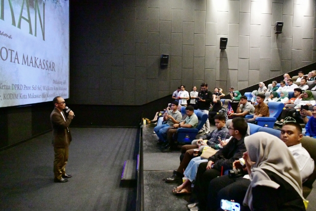 Nobar Film Lafran Bersama Kader HMI, Prof Zudan: Bagus untuk Diteladani