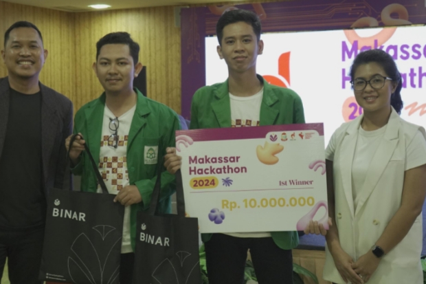 Tim TI UIN Alauddin Juara 1 Makassar Hackathon 2024