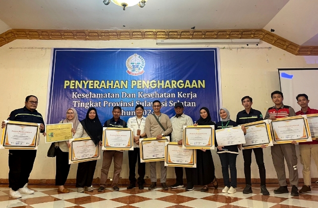 Bumi Karsa Borong 7 Penghargaan K3 dari Pemprov Sulsel