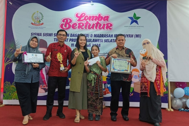 Siswi SDN 238 Mallaulu Raih Juara 2 di Lomba Bertutur Tingkat Provinsi