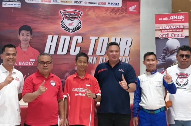 HDC Tour Hadirkan Pembalap Honda M. Badly Ayatullah di SMKN 1 Palopo