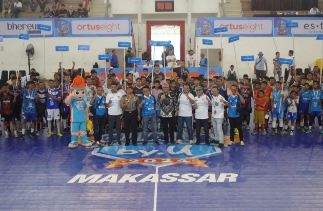 Roadshow Piala by.U 2024 ke Makassar, Diikuti Puluhan Tim Futsal SMP & SMA