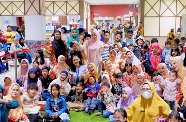 Melihat Keseruan Creative Coloring Competition di Trans Snow World Makassar