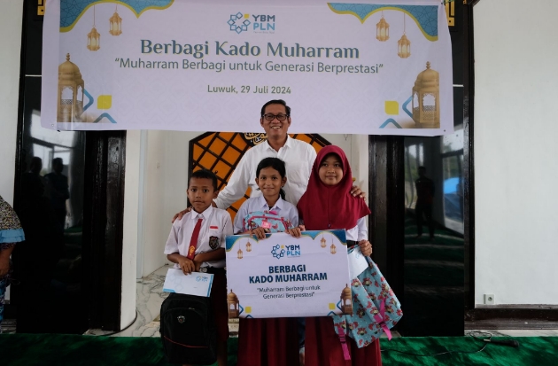 Kado Hari Anak Nasional, YBM PLN Salurkan Bantuan untuk Anak Yatim di Banggai