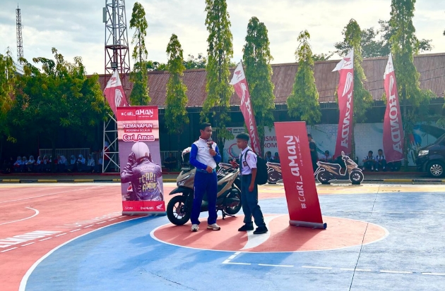 Honda DBL Roadshow ke SMK Telkom Makassar: Ada Edukasi Safety Riding