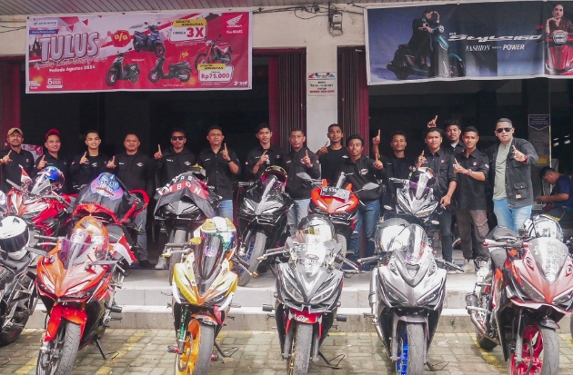 Astra Motor Gandeng Komunitas Motor CBR Gelar Baksos di SLB Tuna Rungu