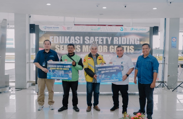 Pelindo Group Wilayah Makassar Gelar Pelatihan Safety Riding Ojek Online-Pangkalan