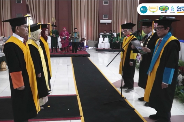 Prof Hamdan Juhannis Kukuhkan 3 Guru Besar Baru UIN Alauddin