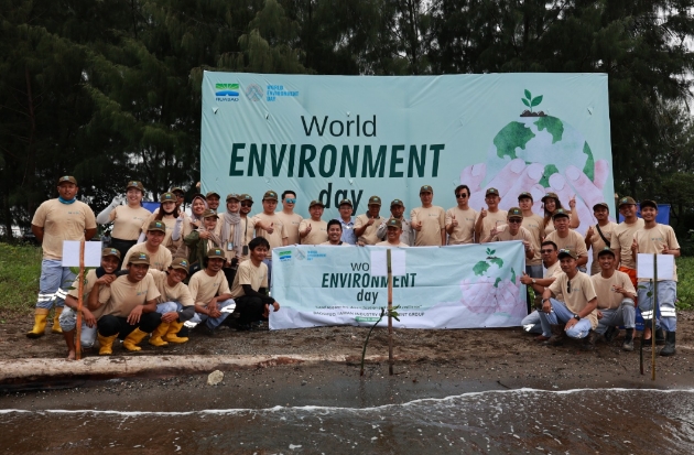 Program Huabao Peduli Lingkungan: Donasi Motor-Kontainer Sampah hingga Tanam Mangrove