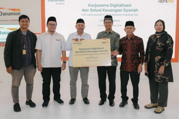 Unit Usaha Syariah Bank Danamon Jalin Kerja Sama LAZISMU Makassar