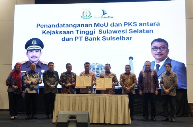 Bank Sulselbar & Kejati Sulsel Jalin Kerja Sama Bidang Perdata - TUN