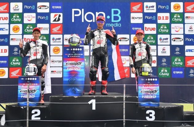 Pembalap Astra Honda Cetak Podium Perdana di Ajang Thailand Talent Cup 2024