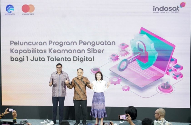 Kominfo Gandeng Indosat & Mastercard Latih 1 Juta Talenta Keamanan Siber di Indonesia