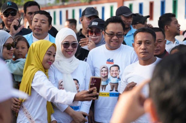 Hati Damai Kompak Ikuti Jalan Sehat Anti Mager Andalan di Gowa