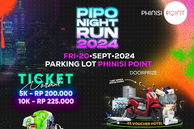 Pipo Night Run 2024 Siap Dihelat, Padukan Kegembiraan dan Kebugaran