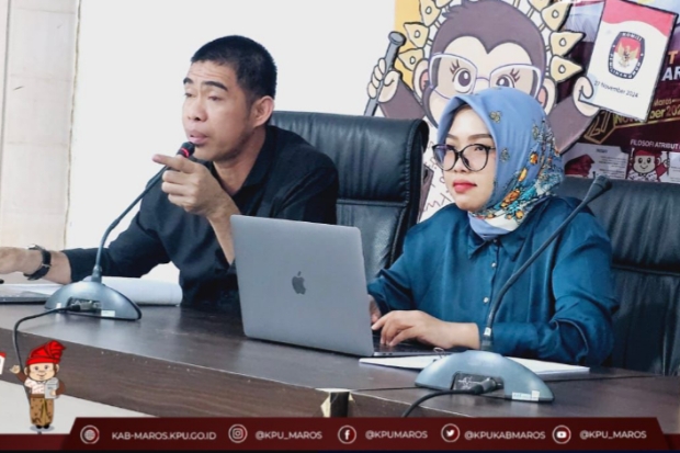 KPU Maros Matangkan Persiapan Kampanye dan Pelaporan Dana Kampanye Pilkada 2024