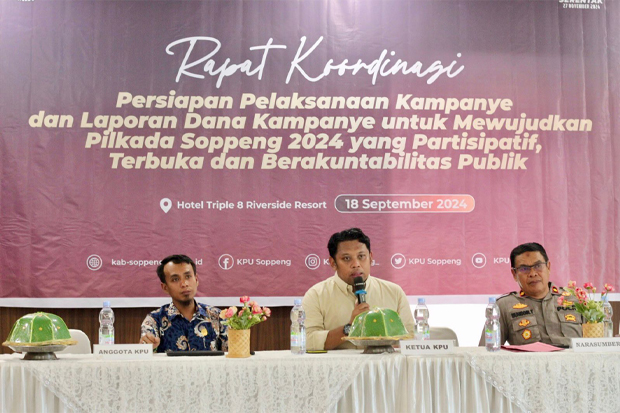 KPU Soppeng Mantapkan Persiapan Kampanye dan LADK Pilkada 2024