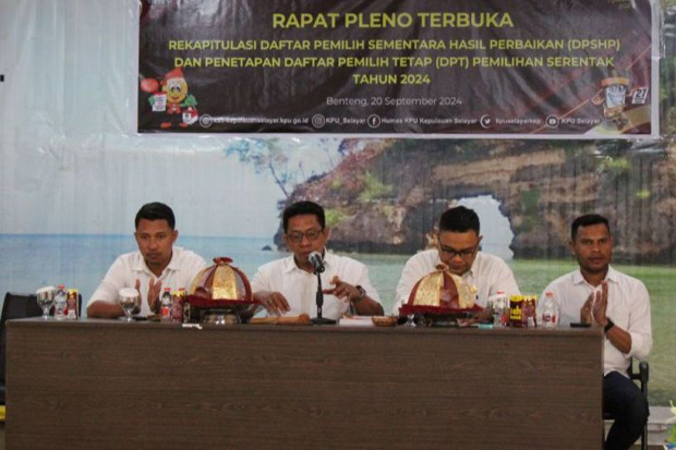 KPU Kepulauan Selayar Tetapkan 301 TPS dan 101.568 DPT Pilkada 2024