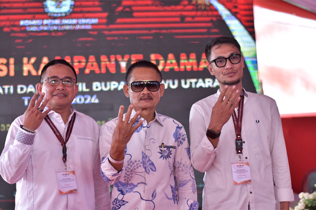 Pasangan Fauzi-Ajie Senang Terima Nomor Urut 4 di Pilkada Luwu Utara 2024