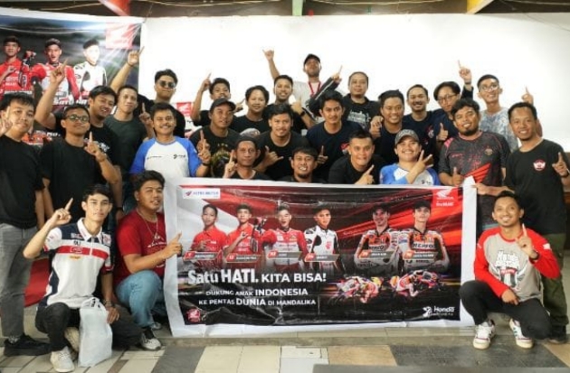 Nobar MotoGP, Jurus Astra Motor Sulsel Jalin Silaturahmi Bareng Komunitas Bikers Honda