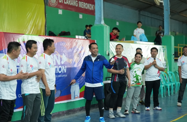 Kompetisi Badminton Meriahkan HUT ke-56 PT Semen Tonasa, Diikuti Ratusan Peserta